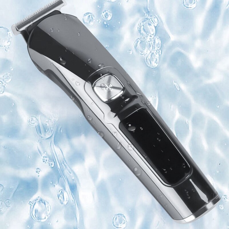 Baardtrimmer, draadloze tondeuse, snortrimmer voor mannen, waterdichte tondeuseset met led-display, bodygroomer