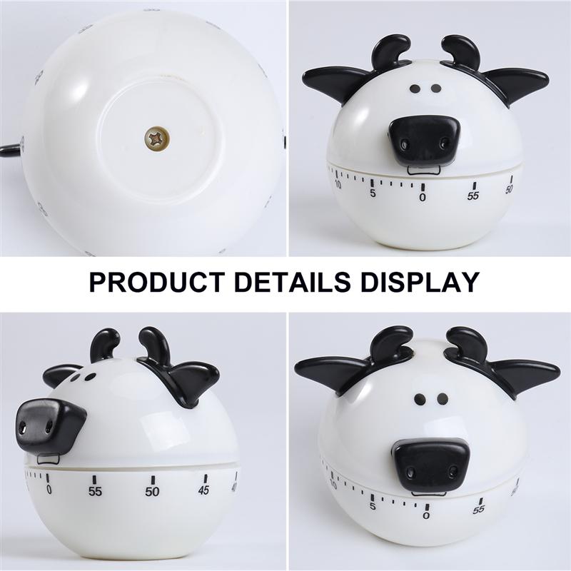 1Pc Kitchen Cooking Timers Mechanical Timer Cat Shaped Timer Cooking Reminder for Cook Baking Kitchen Home