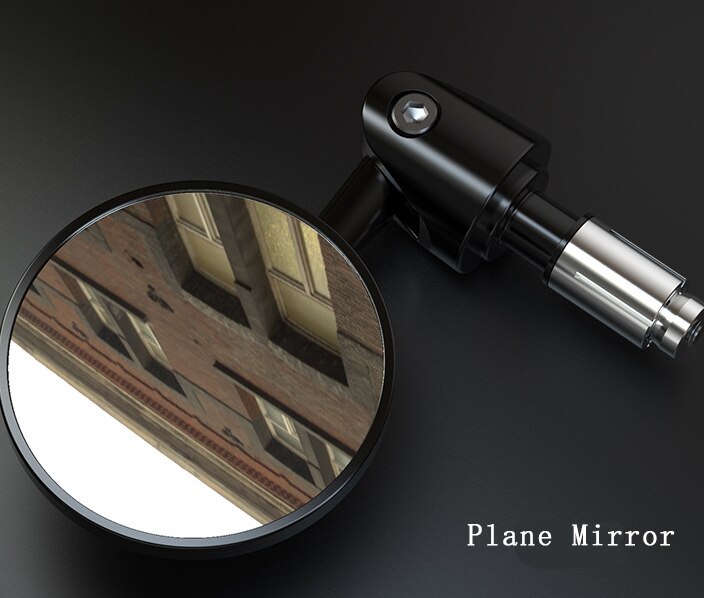 2 sztuk lusterka motocyklowe CNC aluminium widok z tyłu uchwyt bar kończyć się 7/8 "lusterka Moto lusterko wsteczne dla kawiarnia biegacz Honda Dio Yamaha: Plane Mirror