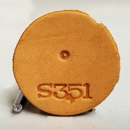 Metal Leather Working Saddle Making Tools Carving Leathercraft Stamps Leather Stamping Solid DIY Printinting Staming: S351