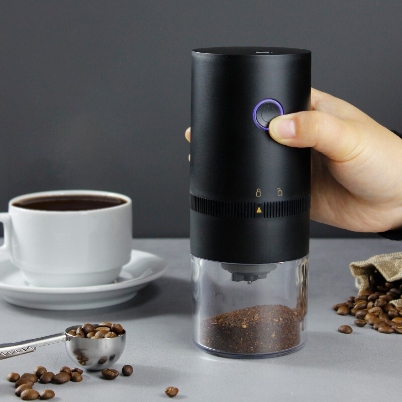 Tragbare Elektrische Kaffeemühle USB Aufladbare Gewürze Pfeffer Kaffee Bohne Mühle Maschine Küche Werkzeuge Einstellbare Kaffeemühle