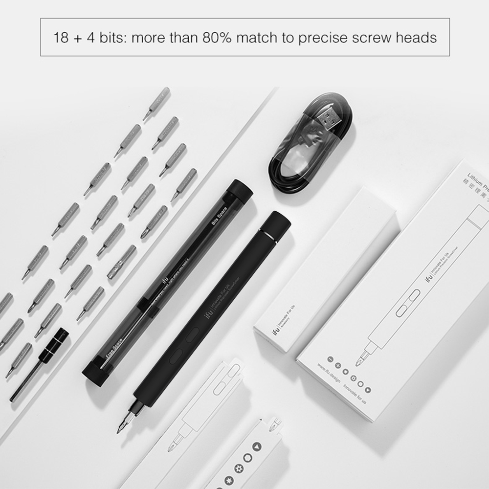 Rechargeable Electric Cordless Screwdriver USB Charging Lithium Precision Screw Driver Power Tools