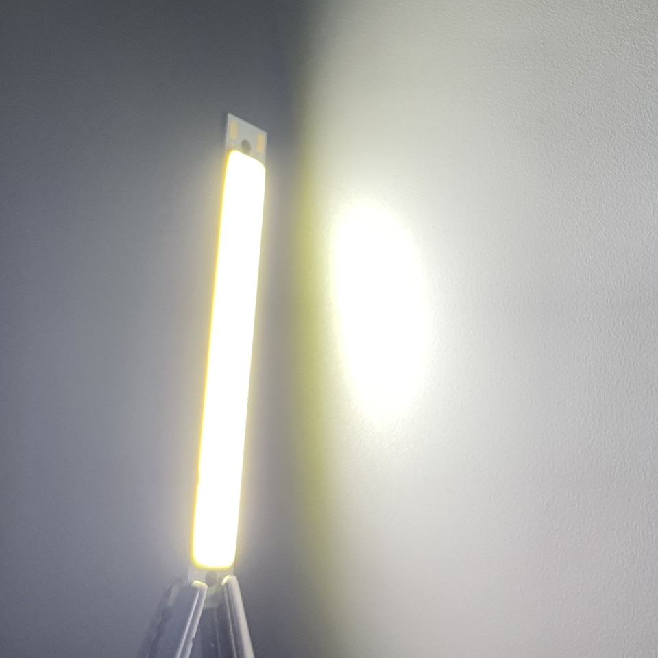 Bombilla LED COB de 20 piezas de 2V /3V, Chip de 3,7 V a bordo de 60MM, Blanco cálido, azul, rojo, 3W, iluminación LED para lámparas de trabajo COB DIY: Default Title