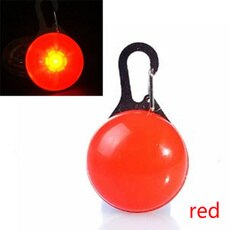Dog Tag Huisdier Led Licht Hanger Night Flash Dierbenodigdheden Ketting Maatwerk Brilhante Para Caminhada Ao Ar Livre: Red