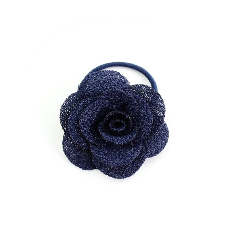 Women Big Rose Flower Elastic Hair Ring Girls Hair Bands Elastic Hair Rubber Bands Hair Accessories For Baby Girl Bebe: 13