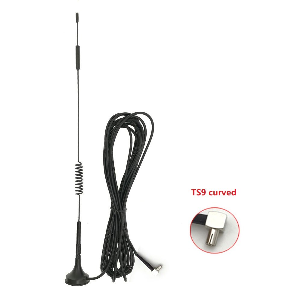 SMA/TS9/CRC9 Schnittstelle 3m Verlängerung Kabel kabellos Router Unbemannte Verkauf Maschine magnetisch Kleine Saugnapf 4G Antenne: TS9 gebogen
