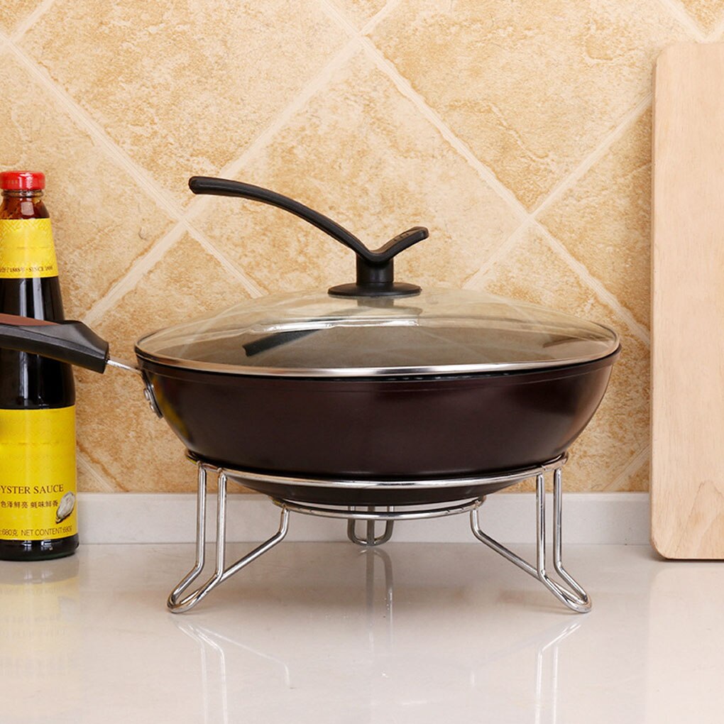 Pot Pan Trivet Kitchen Cooking Stove Stand Solid Stainless Steel Heavy Duty Cool Tool Surface Protectors Rack Cookware Accessory