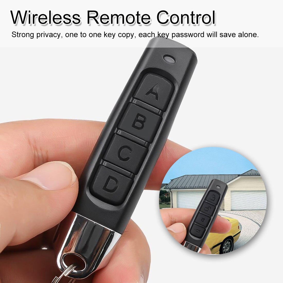 Control remoto inalámbrico Universal 433 Mhz puerta abridor duplicador clon código de clonación antirrobo alarma control remoto