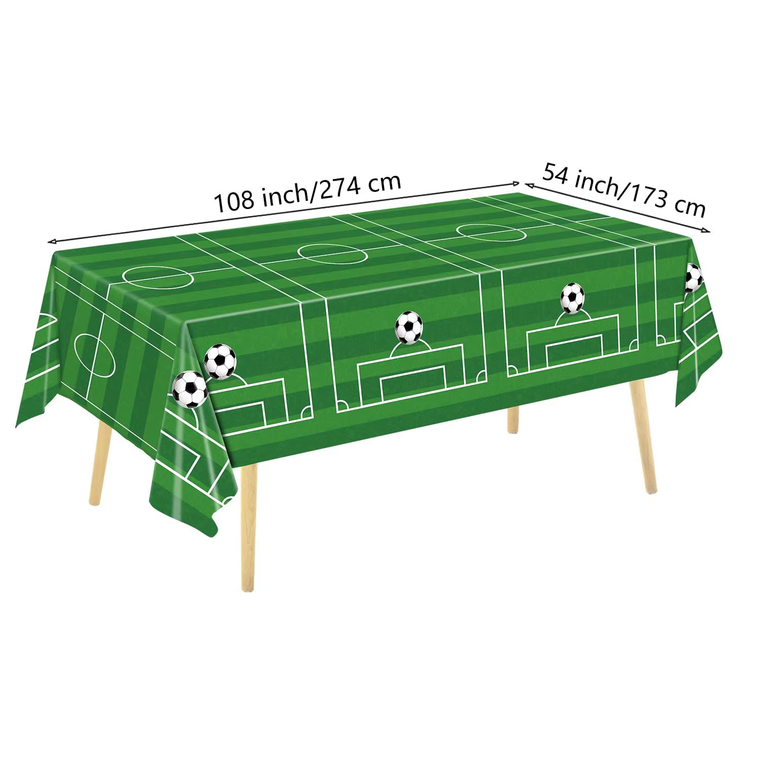 Voetbal Verjaardag Wegwerpservies Voetbal Papieren Borden Kopjes Servetten Tafelkleed Banner Sport Voetbal Thema Feestdecoratie: Bruin