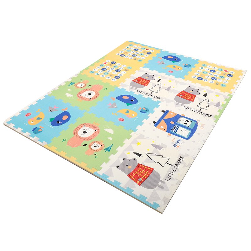 Colchoneta para gatear de bebé de 2cm, colchoneta escalar gruesa para bebés, alfombra plegable para el hogar y fácil de almacenar, manta de espuma para niños