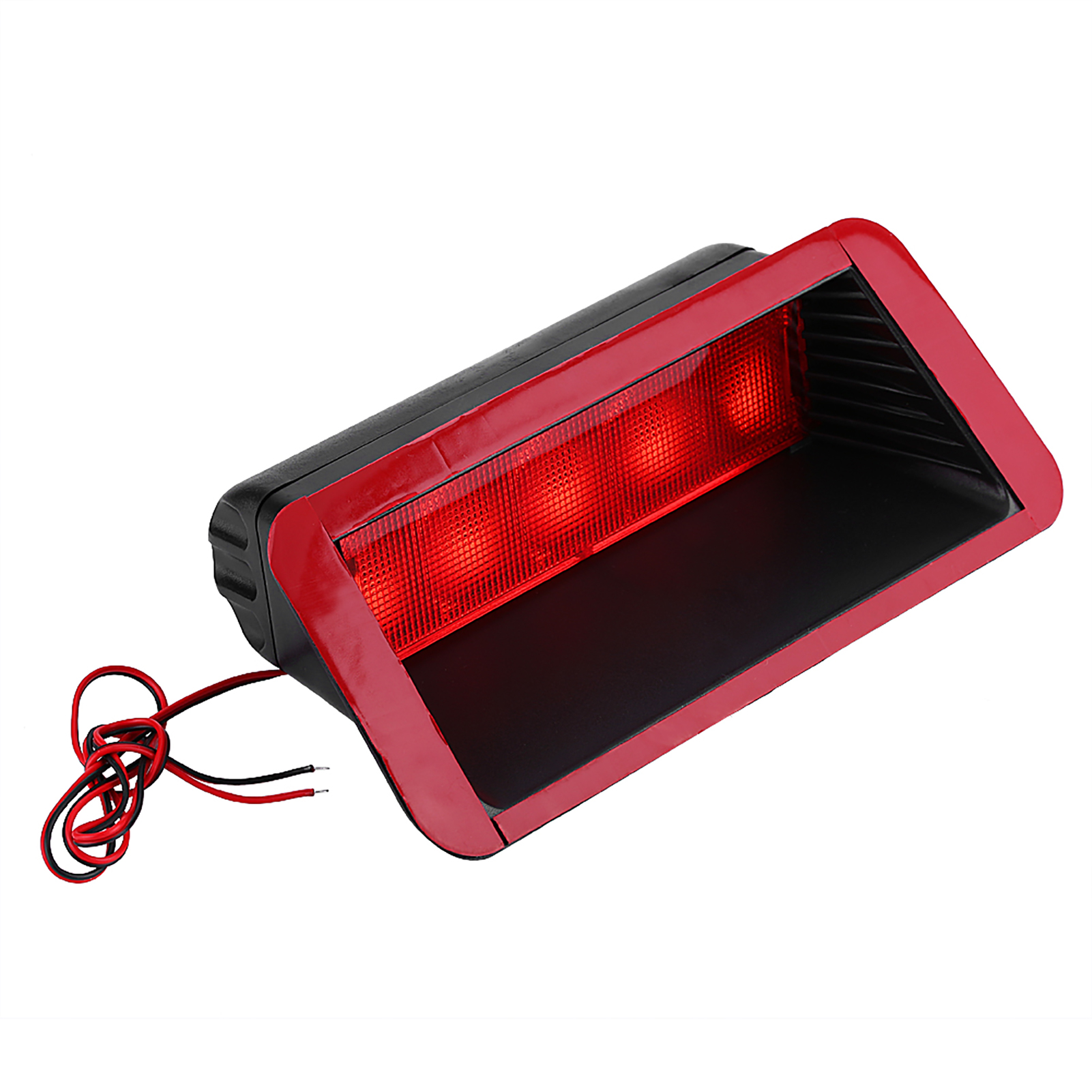 Luces de freno Rojas traseras universales para coche, 12V, 5led, luz de parada, luz trasera de carga para camión, iluminación de seguridad, lámparas de advertencia,