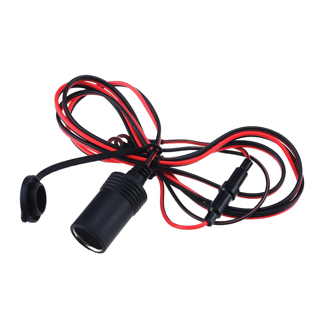 Waterproof 12 Volt Outlet Power Socket Car Truck Motorcycle Lighter Plug With Fuse Wire