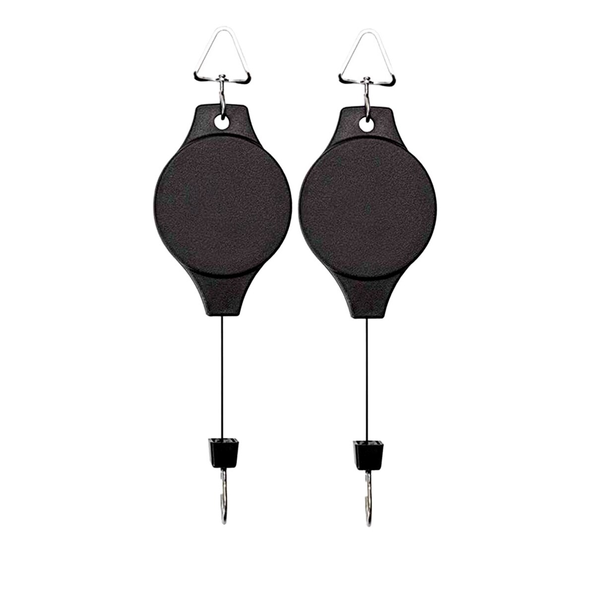 Einziehbare Riemens cheibe Pflanzen haken verstellbare hängende Blumen korb Decken haken für zu Hause Indoor Garten Körbe Töpfe Vögel Feeder: Licht Grün