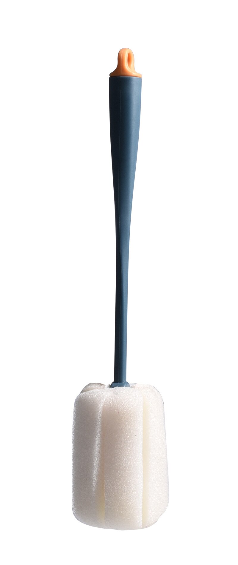 Escova para mamilos com esponja 2021 graus, escova giratória de 360 graus para limpeza de copos e mamilos, limpador de mamilos: A Navy Blue