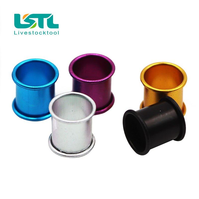 100 pcs Pigeon Bird Aluminum Foot Ring Bird Carriers Identification Inner diameter 8mm Length 10mm Bright Colors BirdFoot rin