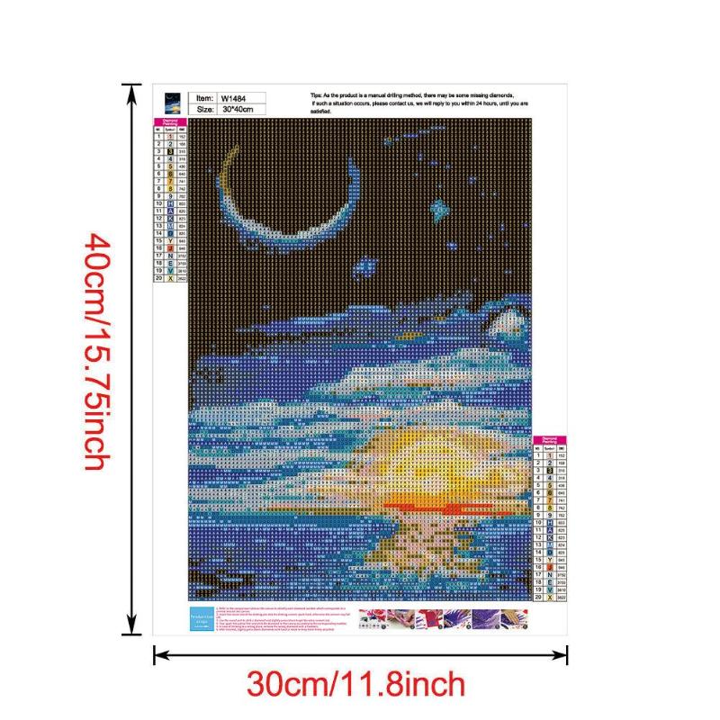 5D DIY Volledige Boor Diamant Schilderij Landschap Kruissteek Mozaïek Craft Kits Diamant Schilderij Tekening voor Thuis en Party Decor: K