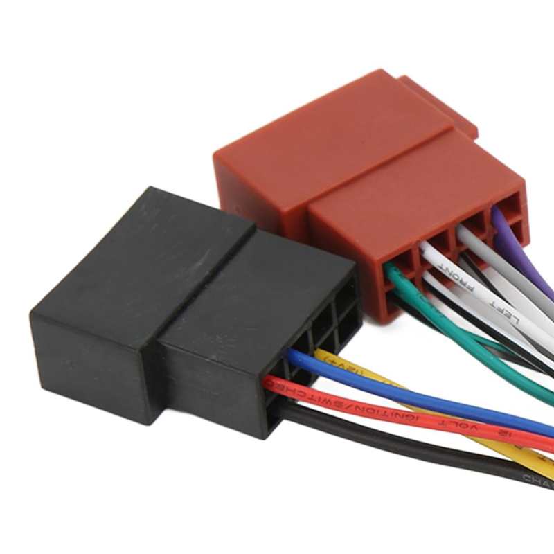 Radio ISO Harness Connector ABS ISO Radio Harness Adapter Good Performance for Stereo