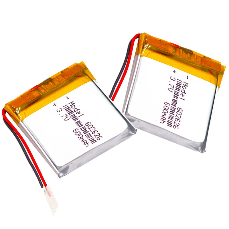 602626 600mah Lipo cells 3.7V Lithium Polymer Rechargeable Battery For MP3 MP4 GPS car recorder Bluetooth headset Toy batteries