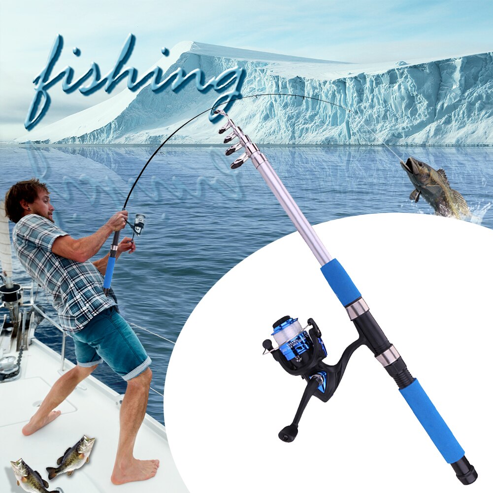 2.1m Sea Fishing Rod Outdoor Sport Portable Long Casting Throwing Fishing Pole Fish Tackle Accessories