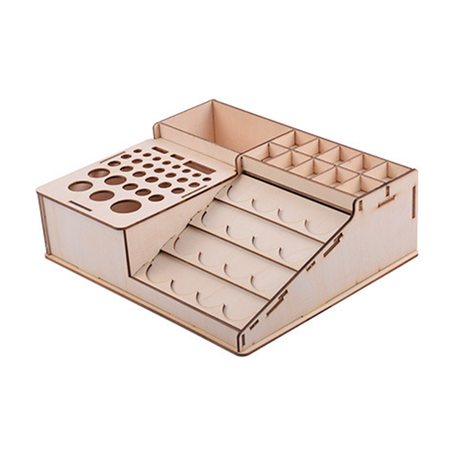 Diy Houten Modulaire Verf Rack Multifunctionele Verf Gereedschaphouder Model Building Tool Sets Organizer S/M/L/Xl