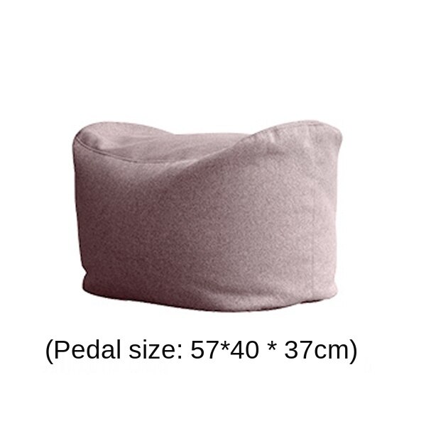 Riesen Sitzsack Sofa Stuhl Footsool Abdeckung Keine Füllstoff Boden Sitz Tatami Puff Ottomane Hocker Baumwolle Leinen Faul Sofa Couch liege: Rosa-Schemel Startseite