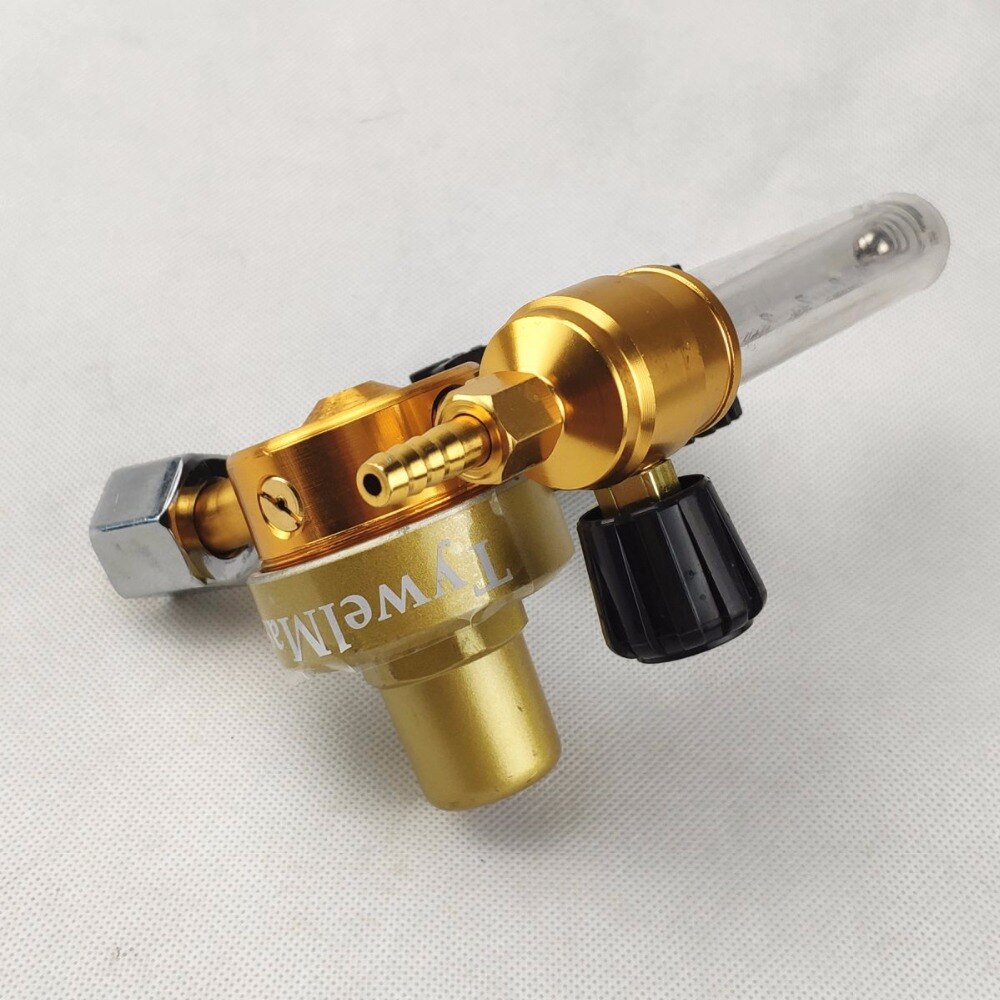 Gas Regulator Flowmeter for MIG/MAG TIG Welding 0-25 Mpa Argon CO2 Helium Nitrogen Gas Meter Guage