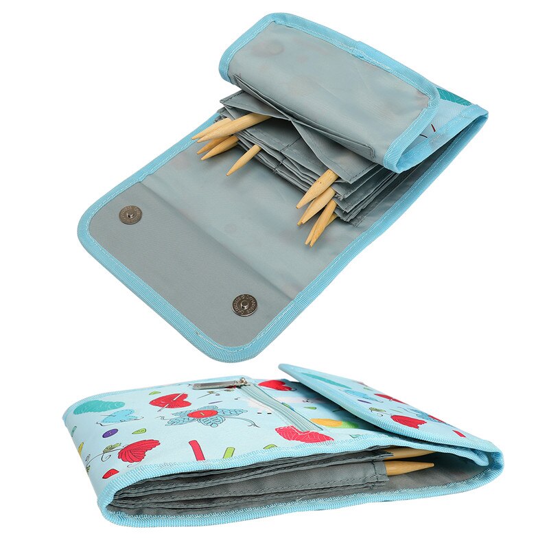 Knitting Needles Bag Knitting Storage Bag Crochet Hook Case Knitting Needle Bag Sewing Organizer Bag