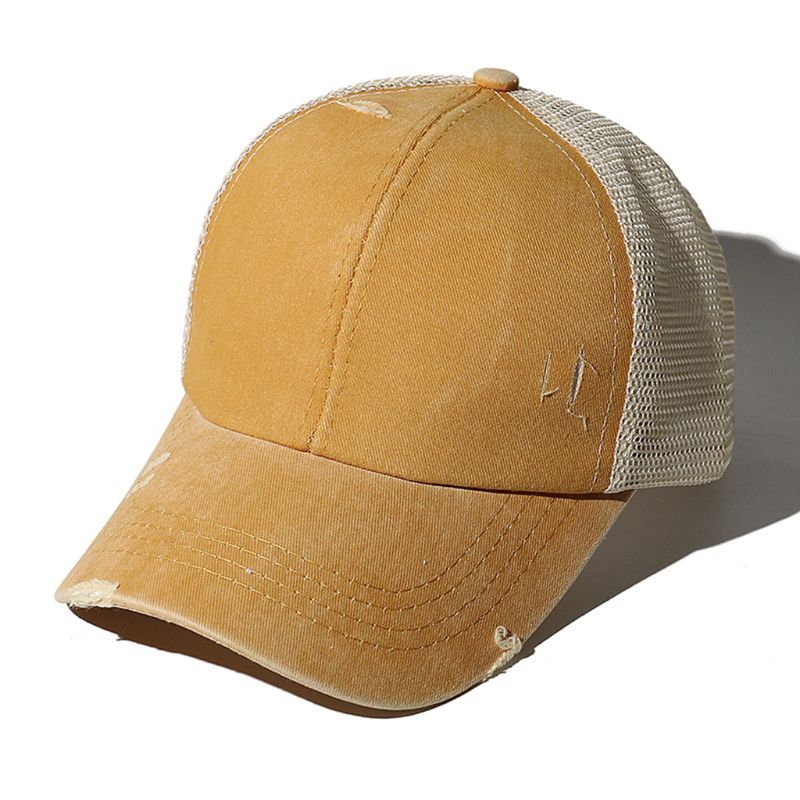 Cappello da Baseball Hip Hop Vintage Distressed Denim Vintage Chitarra