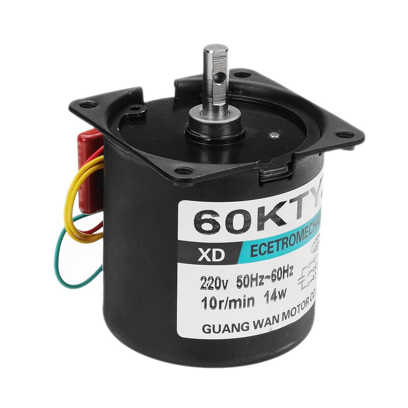60Ktyz Ac Motor 220V 10Rpm Permanent Magnetic Electric Synchronous Motor 14W Permanent Magnet Motor