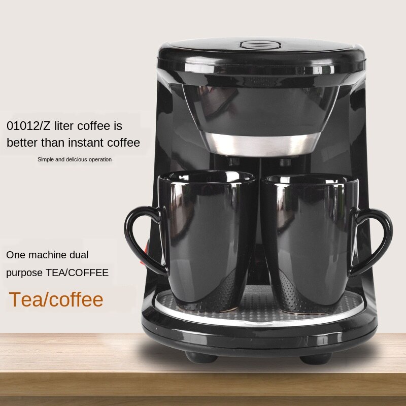 American Coffee Maker Household Small Automatic All-in-One Steam Drip Mini Coffee Machine Electric Single and Double Cups