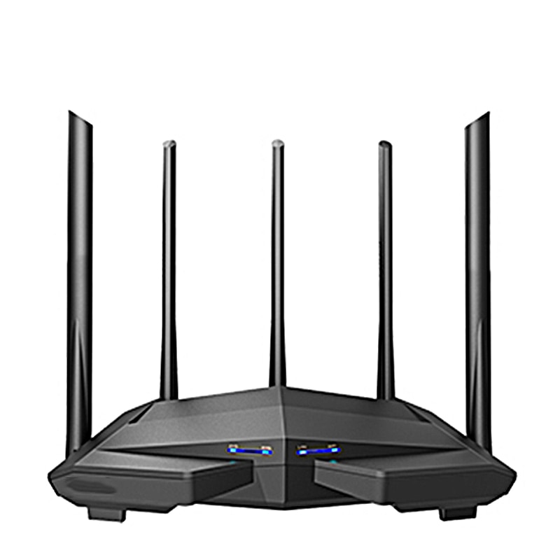 1200Mbps Gigabit Wifi Router Draadloze Repeater Dual Band 2.4Ghz + 5G 1WAN + 3LAN Gigabit Poorten 5*6 Dbi Gain Antenne MU-MIMO 1Ghz Cpu