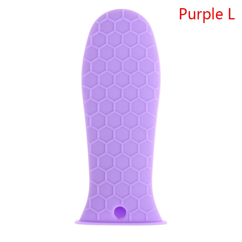 1Pcs Siliconen Handvat Pannenlap Voor Gietijzeren Koekenpannen Pannen Grip Mouw Cover Potten Pannen Handvat Onderdelen: MULTI