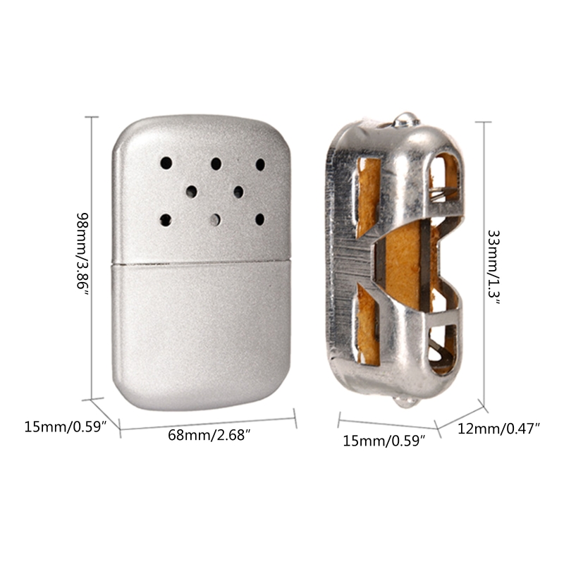 Wielokrotnego użytku kieszonkowy cieplej ogrzewacze robić rąk ze stopu cynku wielokrotnego użytku mały cieplej palnika kreatywne prezenty świąteczne dla rodziny upuszczać Wysyłka 