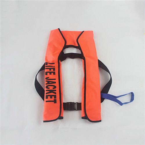 Inflatable Life Jacket Adult Swiming Fishing Life Vest Swimwear Water Sports Swimming Survival Jacket Manual type: Orange