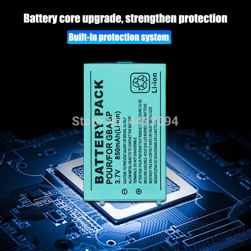 Batería de iones de litio recargable para Nintendo Gameboy Advance, 1-5 Uds., 3,7 v, 850mAh, Kit de herramientas