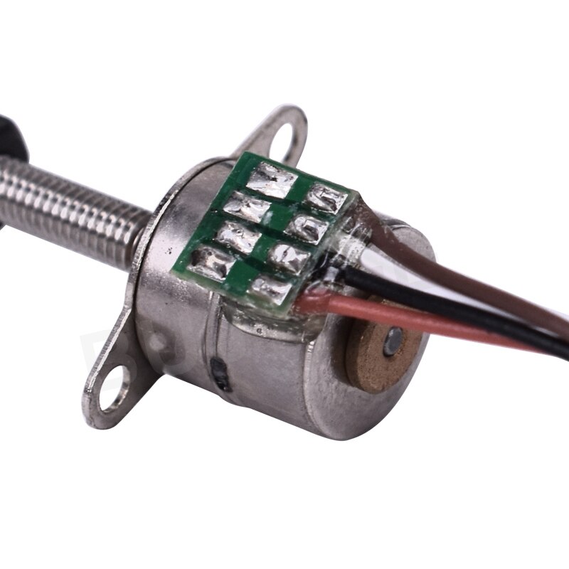 udar 23mm długo liniowy Uruchamiacz mikro mini 10mm krok silnik 5V 2 faza 4 drut precyzja Stepper silnik