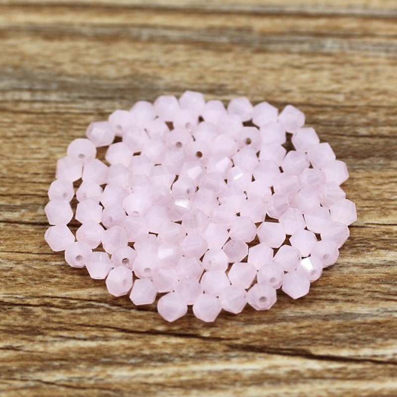 300 Uds. Exquisitas cuentas de cristal sueltas bicono de 4mm para accesorios de fabricación de joyas 001-020: Rojo