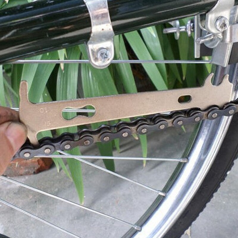 Bærbare cykelværktøjer cykel kæde værktøj slid indikator gauge checker strakt værktøj cykling cykel udendørs cykeltilbehør