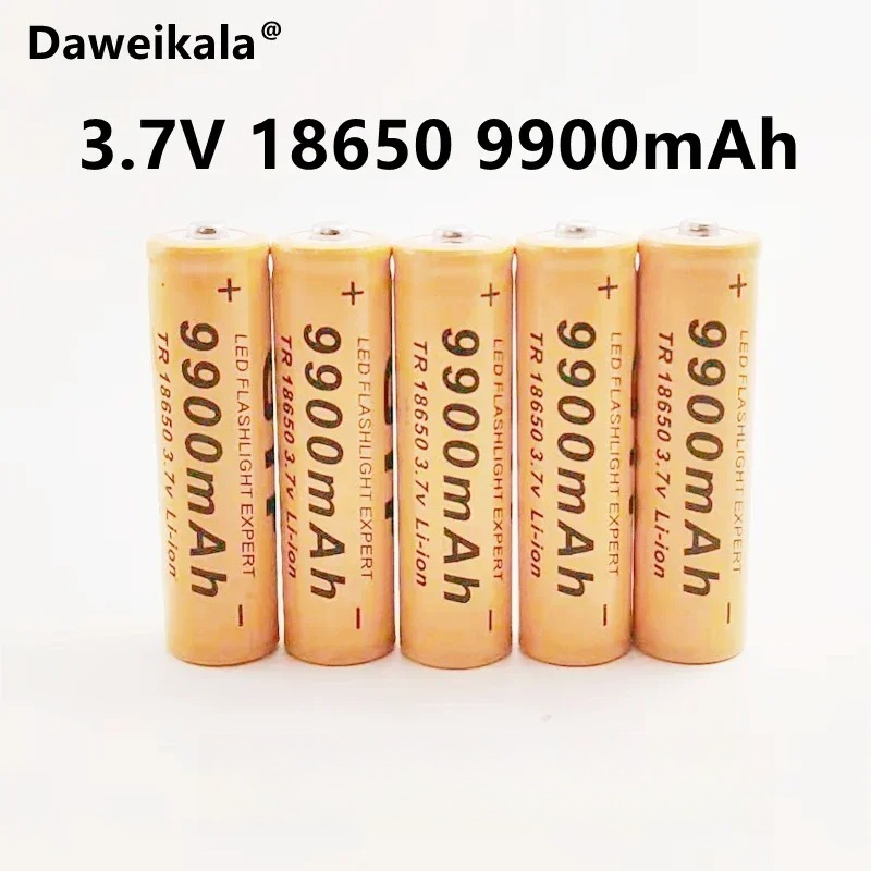 18650 battery 3.7V 9900mAh rechargeable liion battery for Led flashlight Torch batery litio battery+