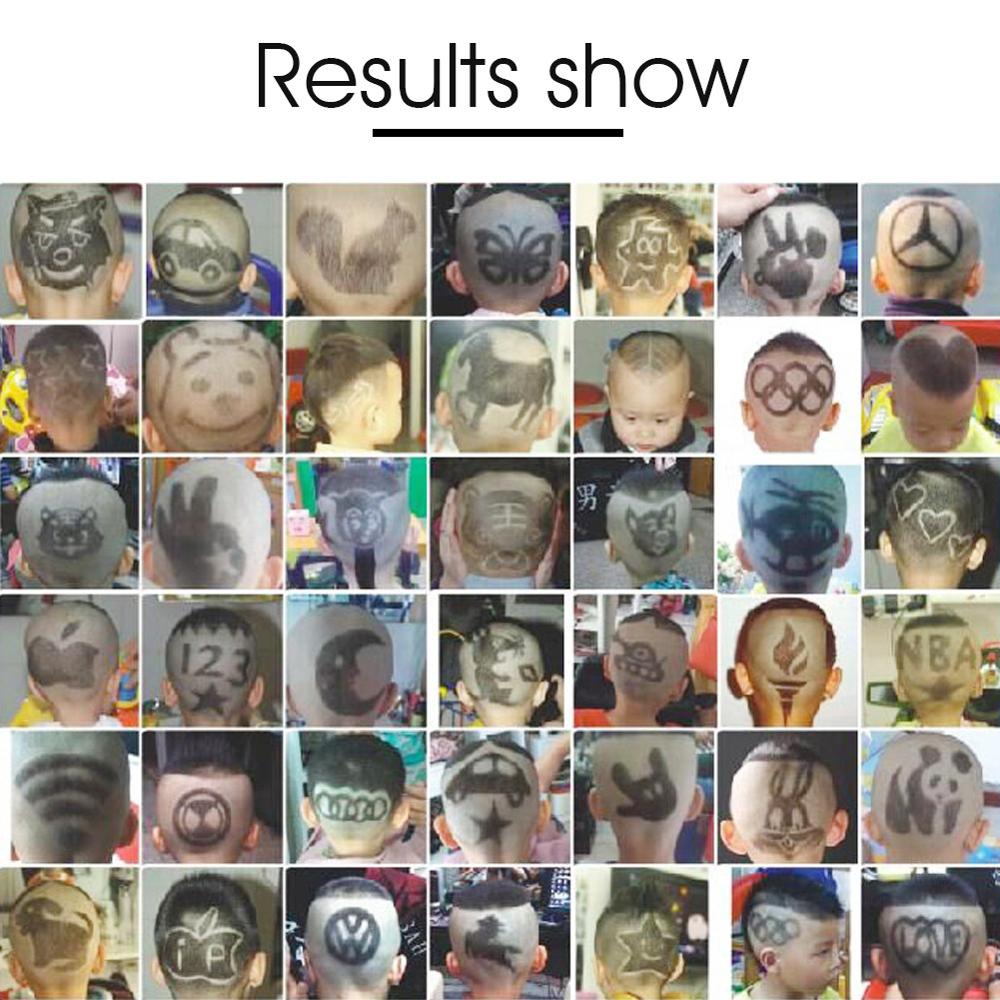 Salon DIY Hairstyling Hair Tattooing Template Hair Trimmer Carved Coloring Pattern Stencil Dye Coating Board Rookie