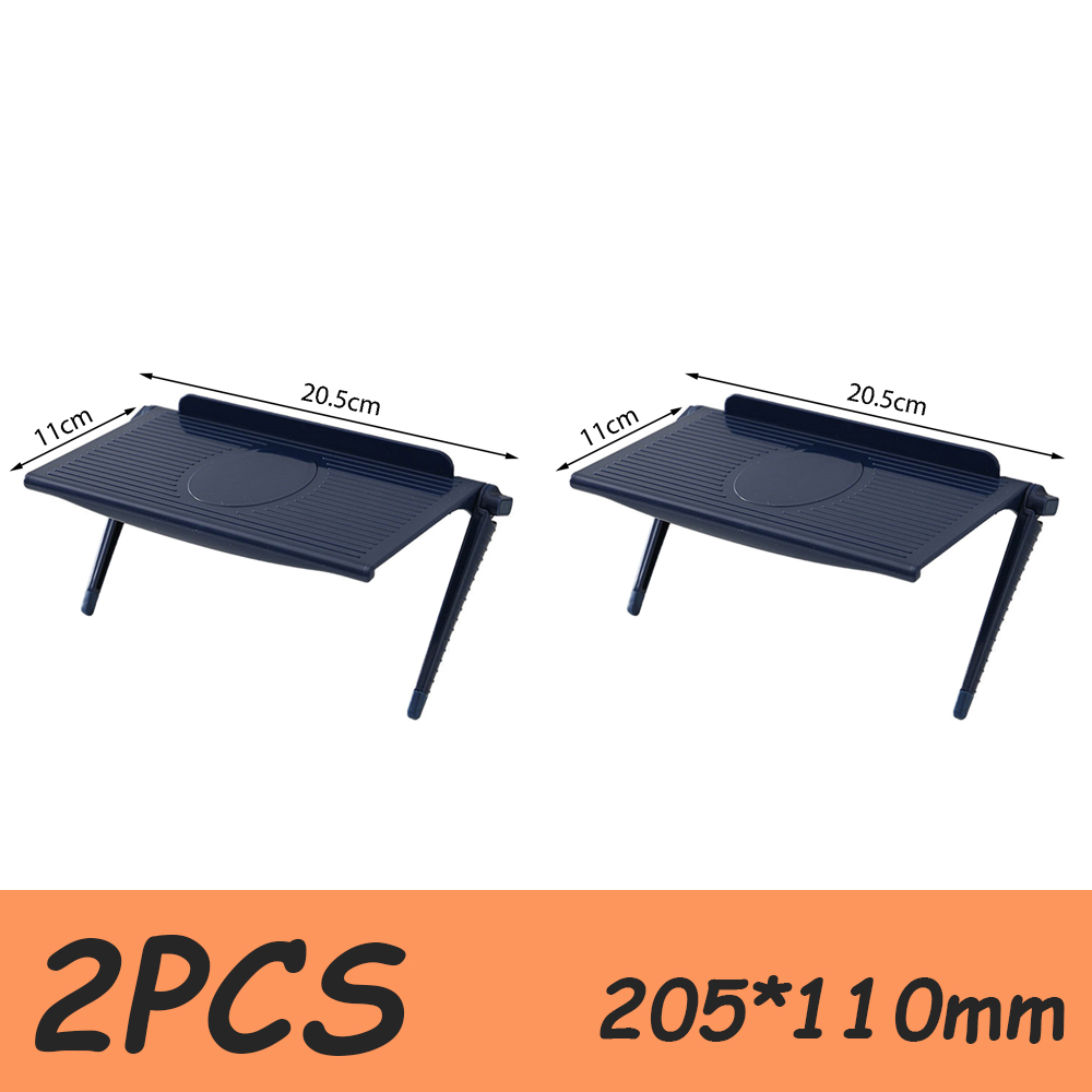 Adjustable TV Screen Top Shelf Rack Holder Computer Monitor Desktop Screen Top Shelf TV Buddy Organizer Home Office Storage Rack: 2Pc Style B-Gray