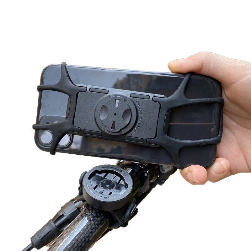 Plaque de liaison rotative en gel de silice, support de téléphone portable rapide et détachable pour Garmin ou SRAM xoss, support de compteur de code, 360