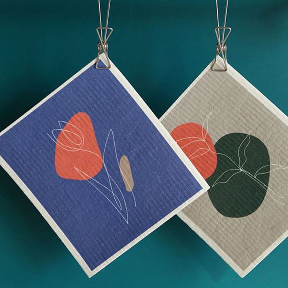 Serviette à thé imprimée fine Super absorbante, 1 pièce, sans huile, essuie-mains ménager, torchon de cuisine, chiffon de nettoyage