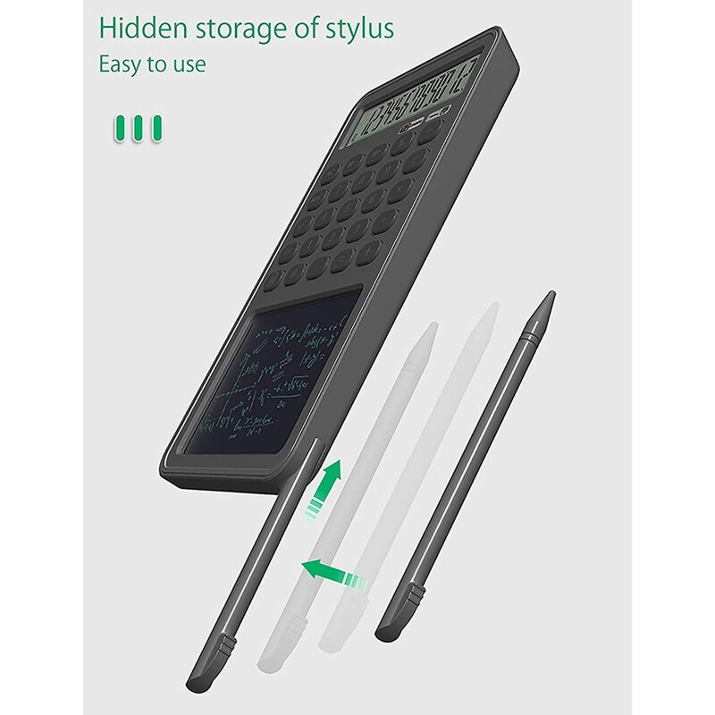 12 Digit LCD Display Desk Calculator,Mute Portable Desktop Calculator,Basic Calculator for Office Business and Home