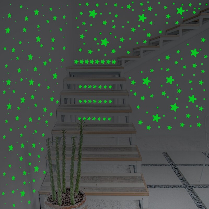 457 Stuks Lichtgevende Ster Stickers Glow In The Dark Zelfklevende Muurstickers Voor Woonkamer. Kwekerij Kinderkamer Slaapkamer