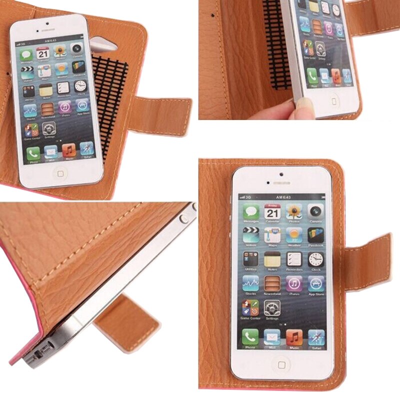 For NUU A5L Case 5.5 inch Book Style Flip Leather Wallet Cover Cell Phone Case For NUU A5L Holster