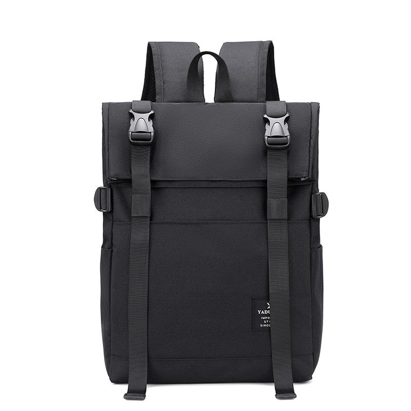 Printing Backpack For Women Men School Bags Girls Boys 15.6 Inch Laptop Backpacks Cool Travel Bag: Black