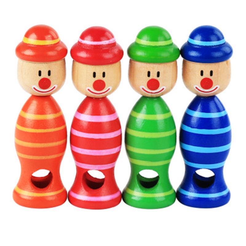 Clown en bois pull bureau gyro garçon bébé fille jouets aléatoire jeu couleur jouet intérieur maternelle sports
