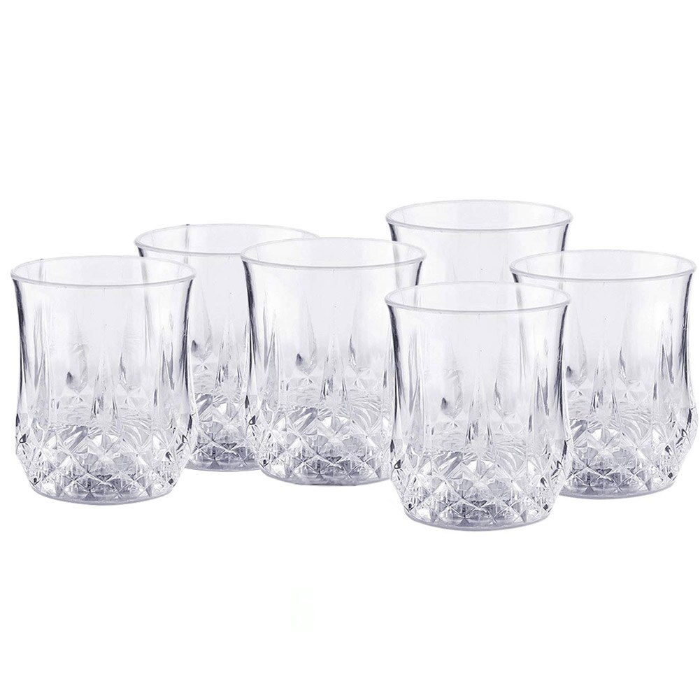 Flash Light up Cup Automatic Water Activated LED Blinking Beer Wine Cup Glow Mug TI99: 6pcs