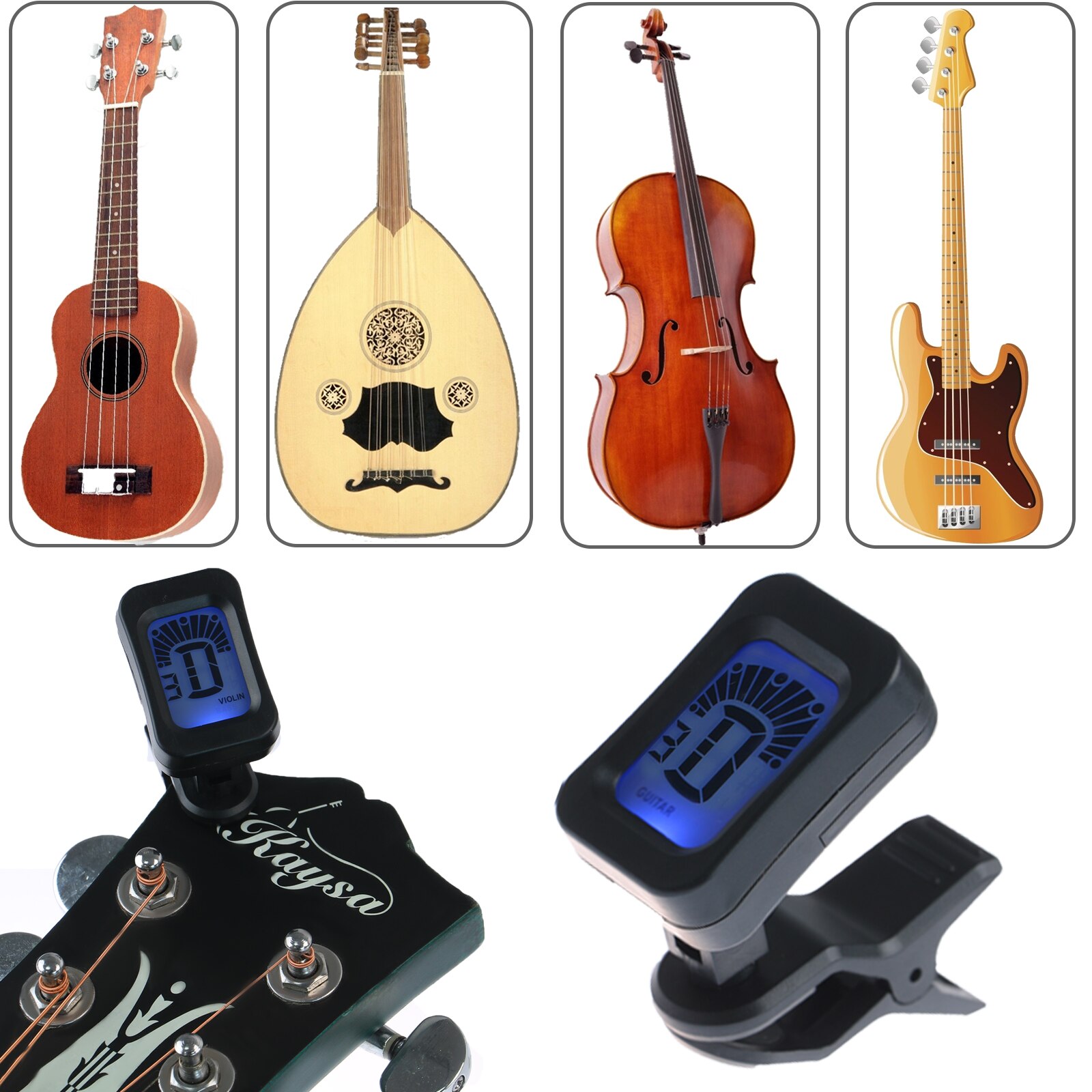 Gitaar Accessoires Kit Inclusief Gitaar Snaren, Gitaar Tuner, 3 In 1 String Win